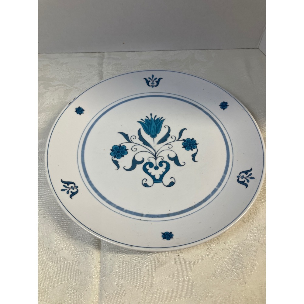 Noritake Progression Blue‎ Haven Dinner Plate China Floral Japan 10.5"
